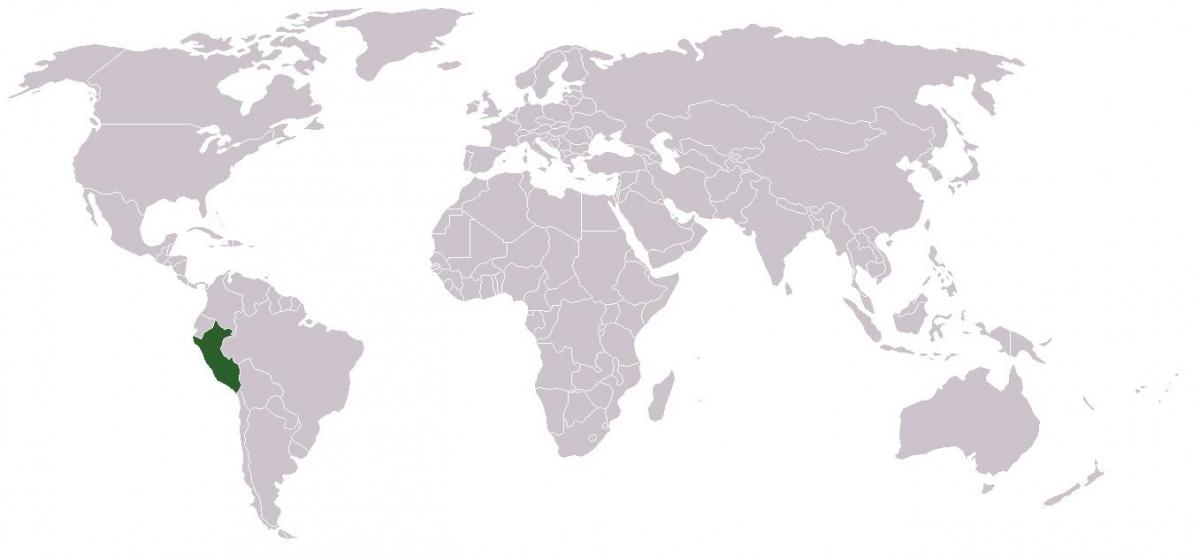 mapa Peru globální