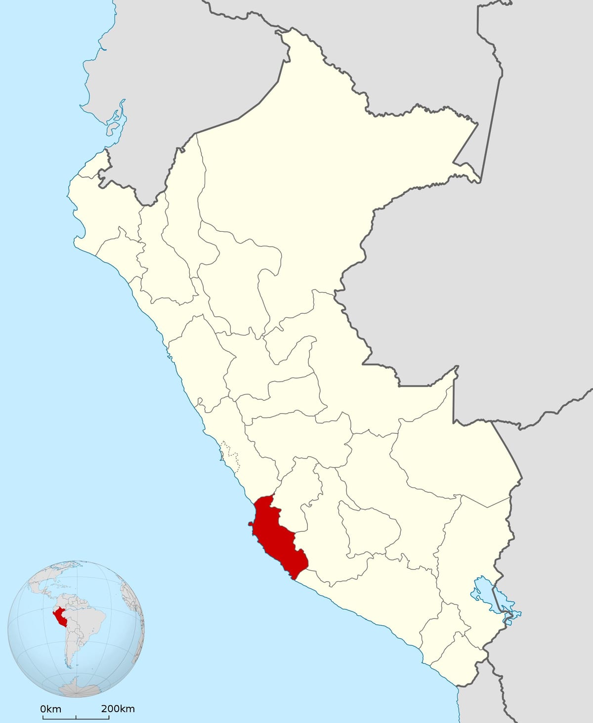 mapa ica Peru