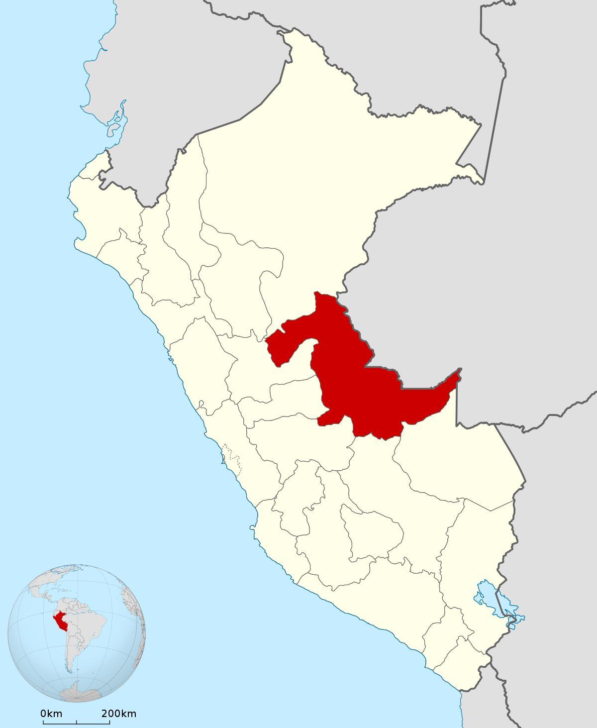 mapa pucallpa Peru