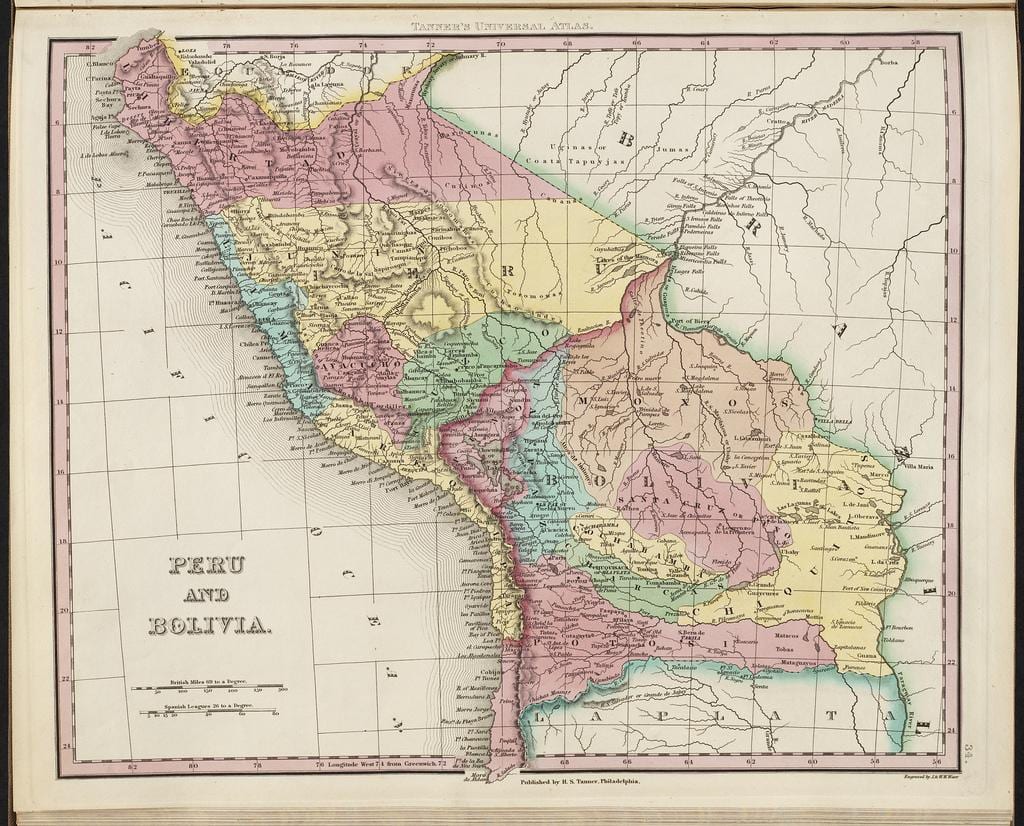 mapa starověkého Peru