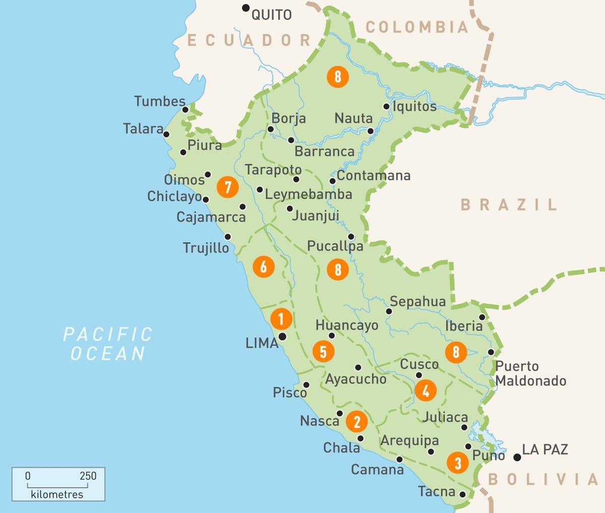 mapa trujillo, Peru