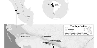 Mapa caral v Peru