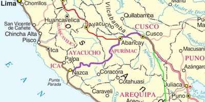 Mapa cusco Peru