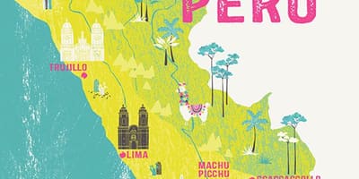 Mapa Peru pro děti