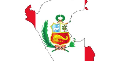 Mapa Peru vlajka