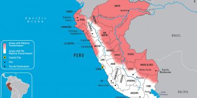 Mapa Peru malárie