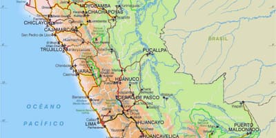 Mapa Peru silnici