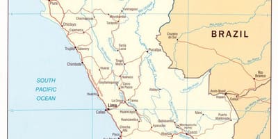 Mapa Peru státy