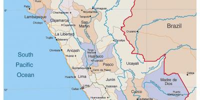 Mapa podrobná mapa Peru