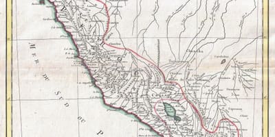 Mapa stará mapa Peru