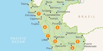 Mapa trujillo, Peru